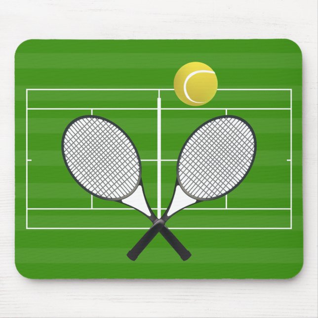 Tennis court & TENNIS RACKETS Mouse Pad (Front)