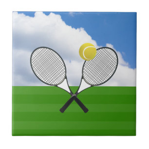 Tennis court & TENNIS RACKETS Tile