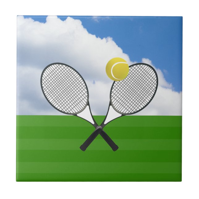 Tennis court & TENNIS RACKETS Tile (Front)