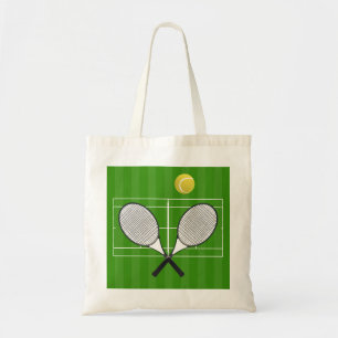 Tennis court & TENNIS RACKETS Tote Bag