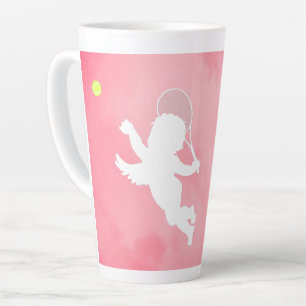Tennis Cupid Latte Mug