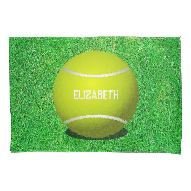 Tennis Custom Ball Pillow Pillowcase (Front)