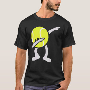 Tennis Dabbing Tennis Ball Tennis Player Ball Spor T-Shirt
