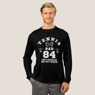 Tennis Dad Funny Sports Established 1984 Tri-Blend Shirt