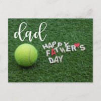 Tennis DAD Happy Father's Day with tennis ball 