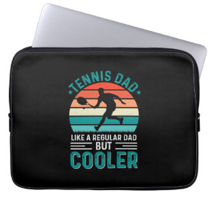 Tennis Dad Retro Sunset Laptop Sleeve