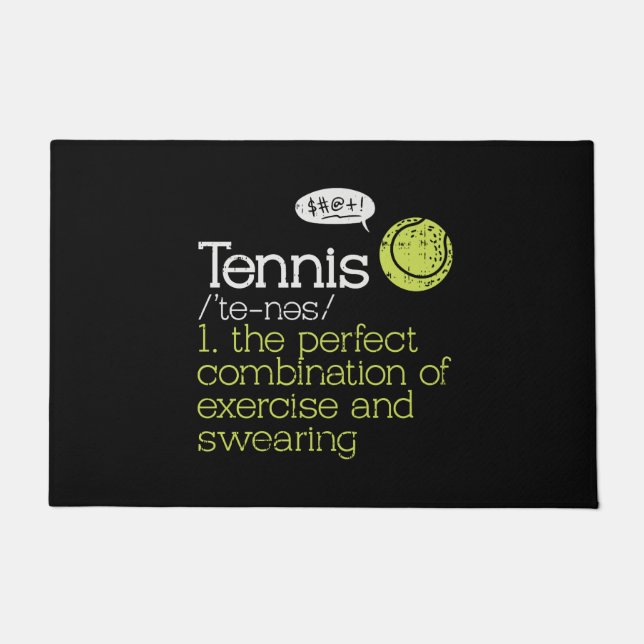 Tennis Definition Doormat (Front)
