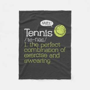 Tennis Definition Fleece Blanket