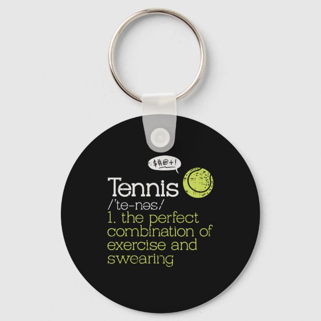 Tennis Definition Key Ring (Front)