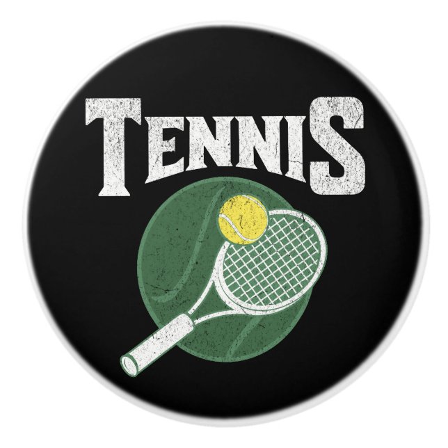 Tennis design ceramic knob (Front)