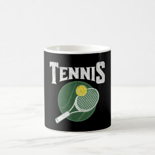 Tennis design coffee mug