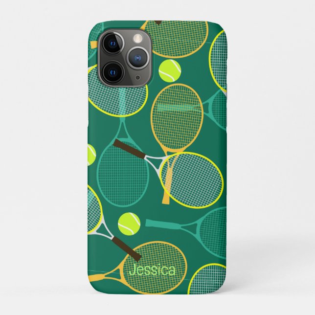 Tennis Design iPhone Pro Case (Back)