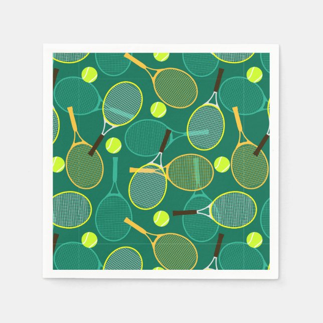Tennis Design  Napkin (Front)