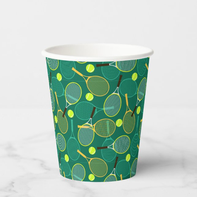 Tennis Design  Paper Cups (Front)