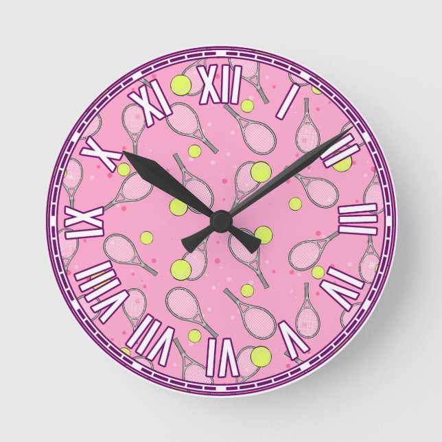 Tennis Design Round Clock (Front)