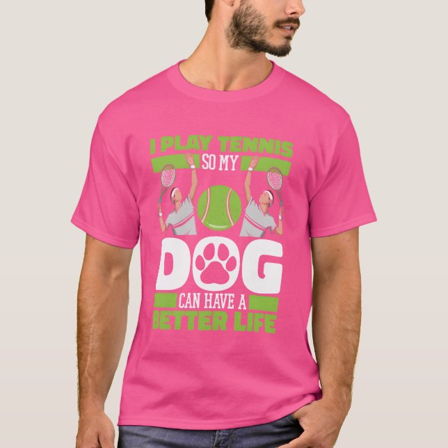 Tennis Dog vintage gift T-Shirt (Front)