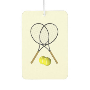 Tennis Doubles Cream Car Air Freshener