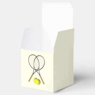 Tennis Doubles Cream Favour Box