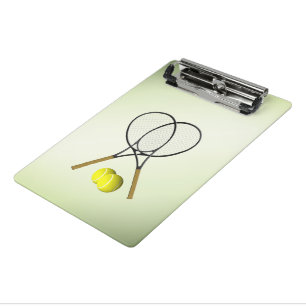 Tennis Doubles Green Mini Clipboard