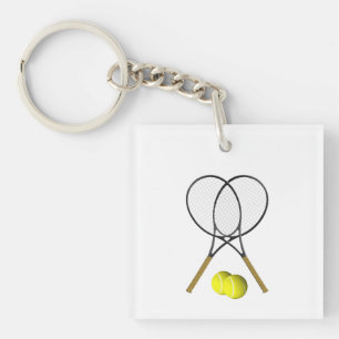 Tennis Doubles  Key Ring