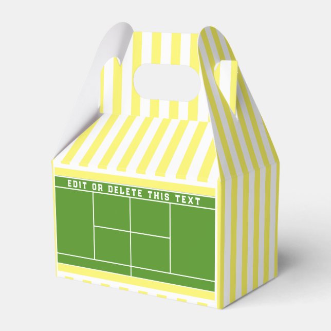 Tennis Event Favour Box (Front Side)