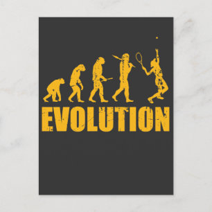 Tennis Evolution Gift Idea - Sport Hobby Postcard