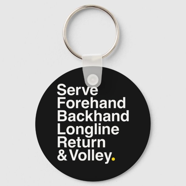 TENNIS Fan Key Ring (Front)