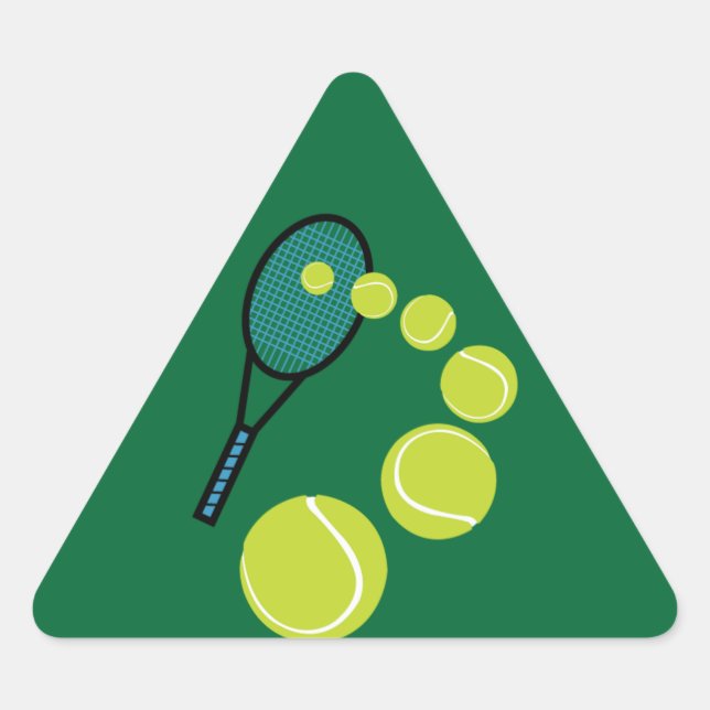 Tennis FAN SLICE SERVE Triangle Sticker (Front)