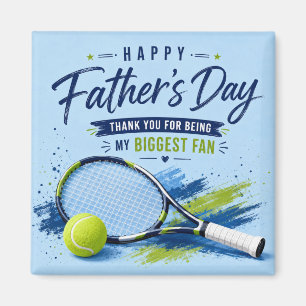 Tennis Father’s Day for Dad Racket and Ball Magnet