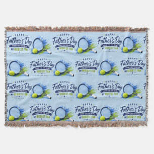 Tennis Father’s Day for Dad Throw Blanket