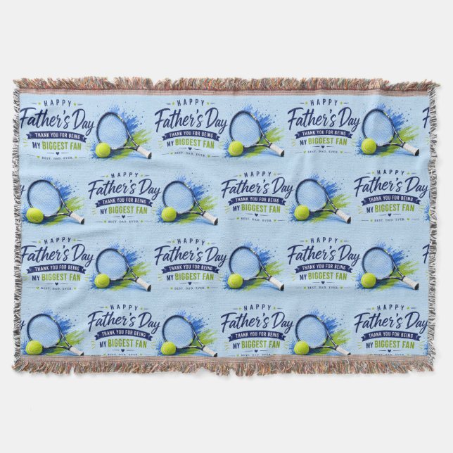 Tennis Father’s Day for Dad  Throw Blanket (Front)