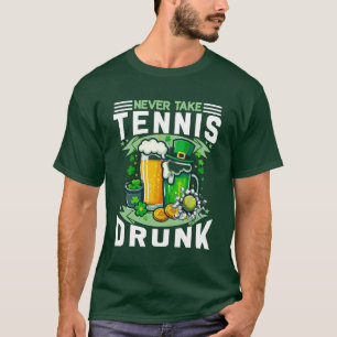 Tennis for St. Patrick's Day with Beer  T-Shirt