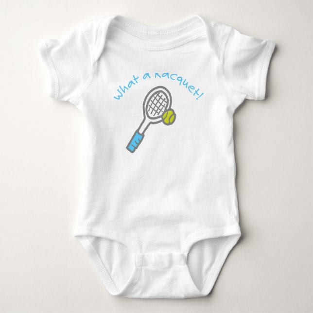 Tennis for tots baby bodysuit (Front)