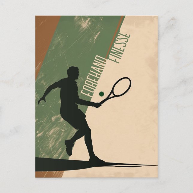 Tennis Forehand Postcard (Front)