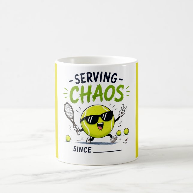 Tennis funny saying coffee mug (Center)