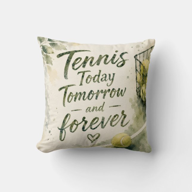 Tennis Funny Saying  Cushion (Front)