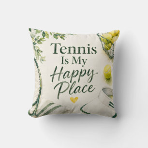 Tennis Funny Saying Cushion