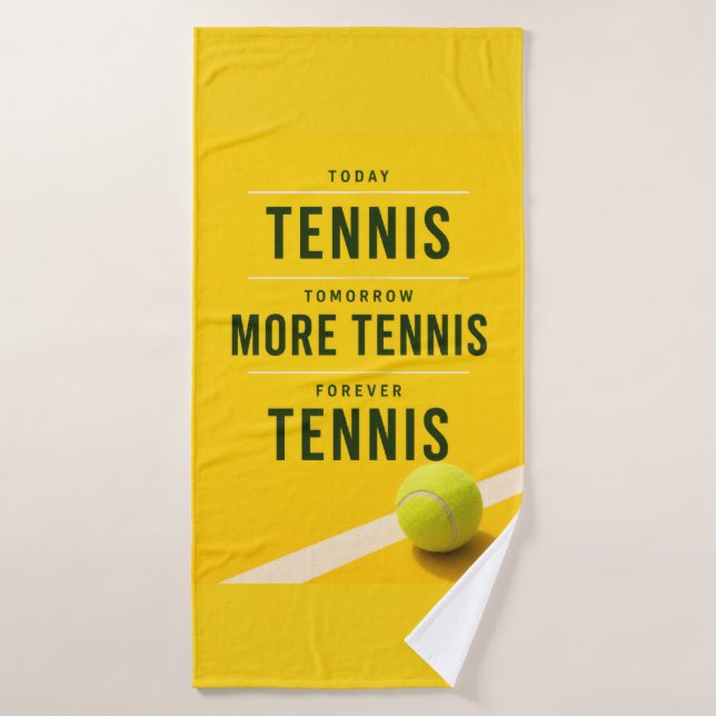 Tennis Funny Saying for player Bath Towel (Bath Towel)