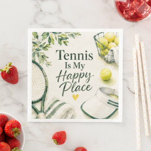 Tennis Funny Saying for Player Party tennis themed Napkin