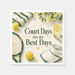 Tennis Funny Saying for Player Party tennis themed Napkin