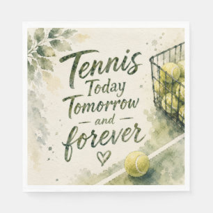 Tennis Funny Saying for Player Party tennis themed Napkin