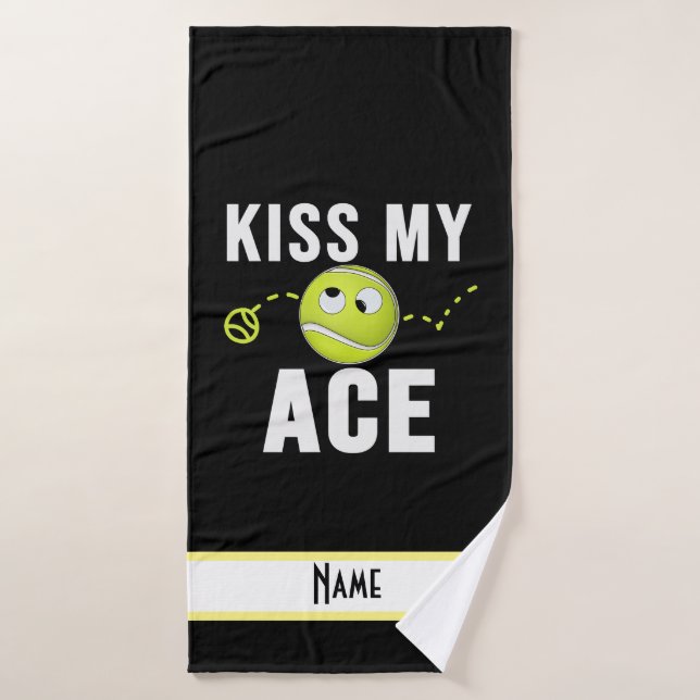 Tennis funny saying for tennis player bath towel (Bath Towel)