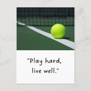 Tennis funny Saying Quotes Slogan for Player Postcard