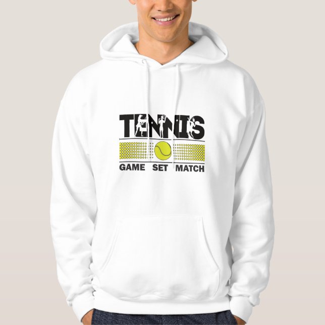 Tennis Game Set Match Hoodie (Front)