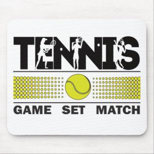 Tennis Game Set Match Mouse Pad