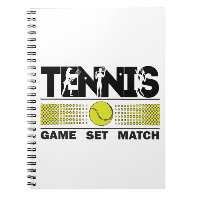 Tennis Game Set Match Notebook (Front)