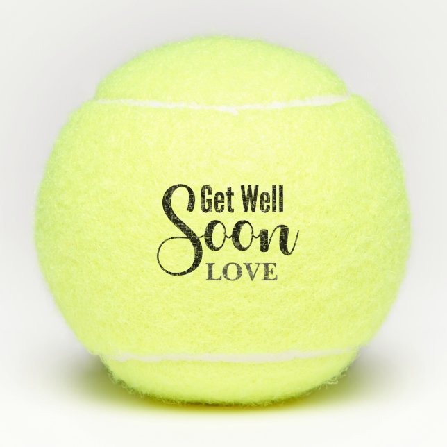 Tennis Get Well Soon LOVE Balls (Front)