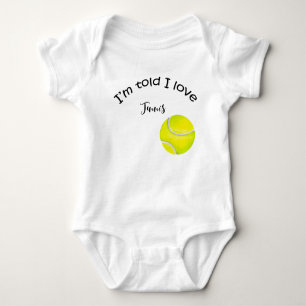 Tennis gifts for Baby Shower for Tennis Player Bab Baby Bodysuit