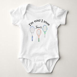 Tennis gifts for Baby Shower for Tennis Player Baby Bodysuit
