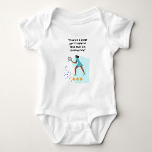 Tennis gifts for Baby Shower for Tennis Player    Baby Bodysuit